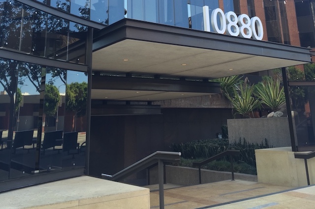 It is on the first floor of the building.